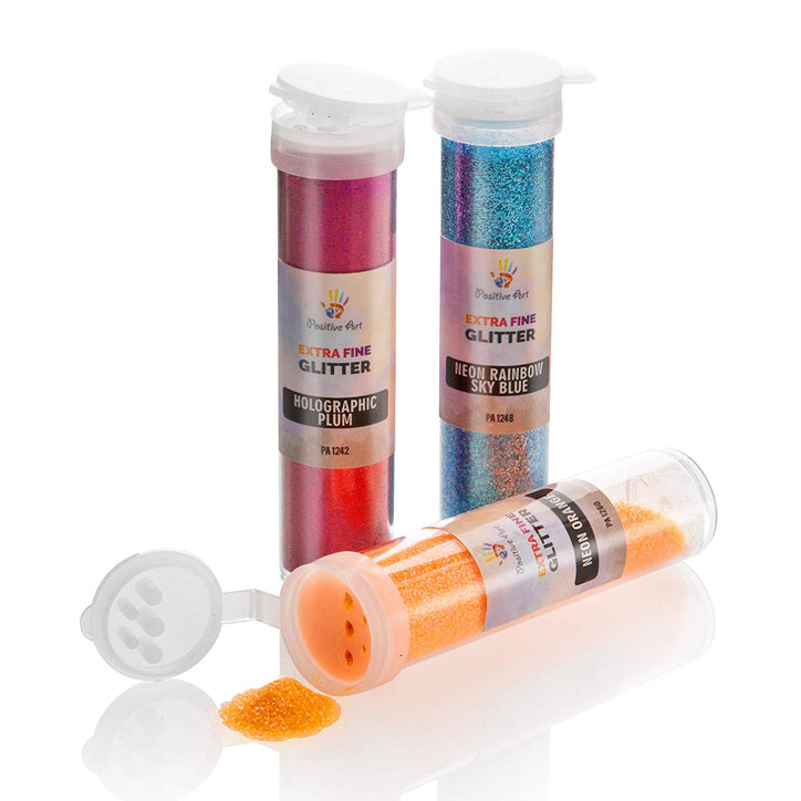 Extra Fine Glitter Set of 60 Vibrant Colors