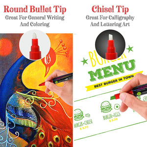 Liquid Chalk Markers 30 Colors By Positive Art Bright Colors