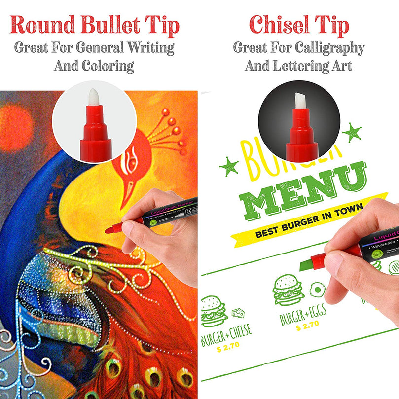 Liquid Chalk Markers 30 Colors By Positive Art Bright Colors