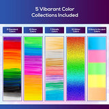 Washable Non-Toxic Colorful Paints & 15 Brushes Neon