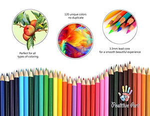 120 Colored Pencils - Premium Soft Core 120 Unique Colors No Duplicates Color  Pencil Set for Adult Coloring Books, Artist Drawing, Sketching, Crafting -  Yahoo Shopping